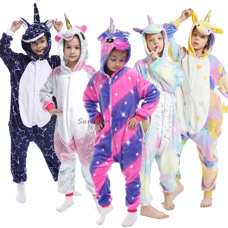 Unicorn Kigurumi Pajamas For Children Baby Girls Pyjamas Boys Sleepwear Animal Panda Cat Onesie Kids Costume Jumpsuit Unicorn Kigurumi Pajamas For Children Baby Girls Pyjamas Boys Sleepwear Animal Panda Cat Onesie Kids Costume Jumpsuit