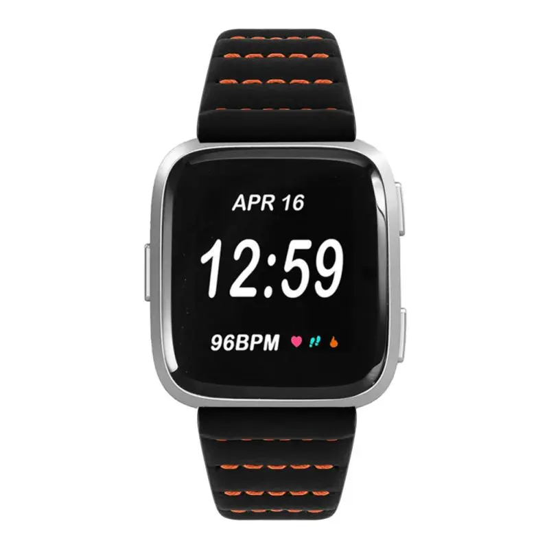 Ремешок для часов совместим с/Для Fitbit Versa Фитнес Смарт-часы кожаный сменный Браслет аксессуары для женщин и мужчин