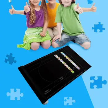 

Jigsaw Puzzle Felt Mat Roll Play Blanket for Up to 1500 Piece Puzzles Travel Accessories