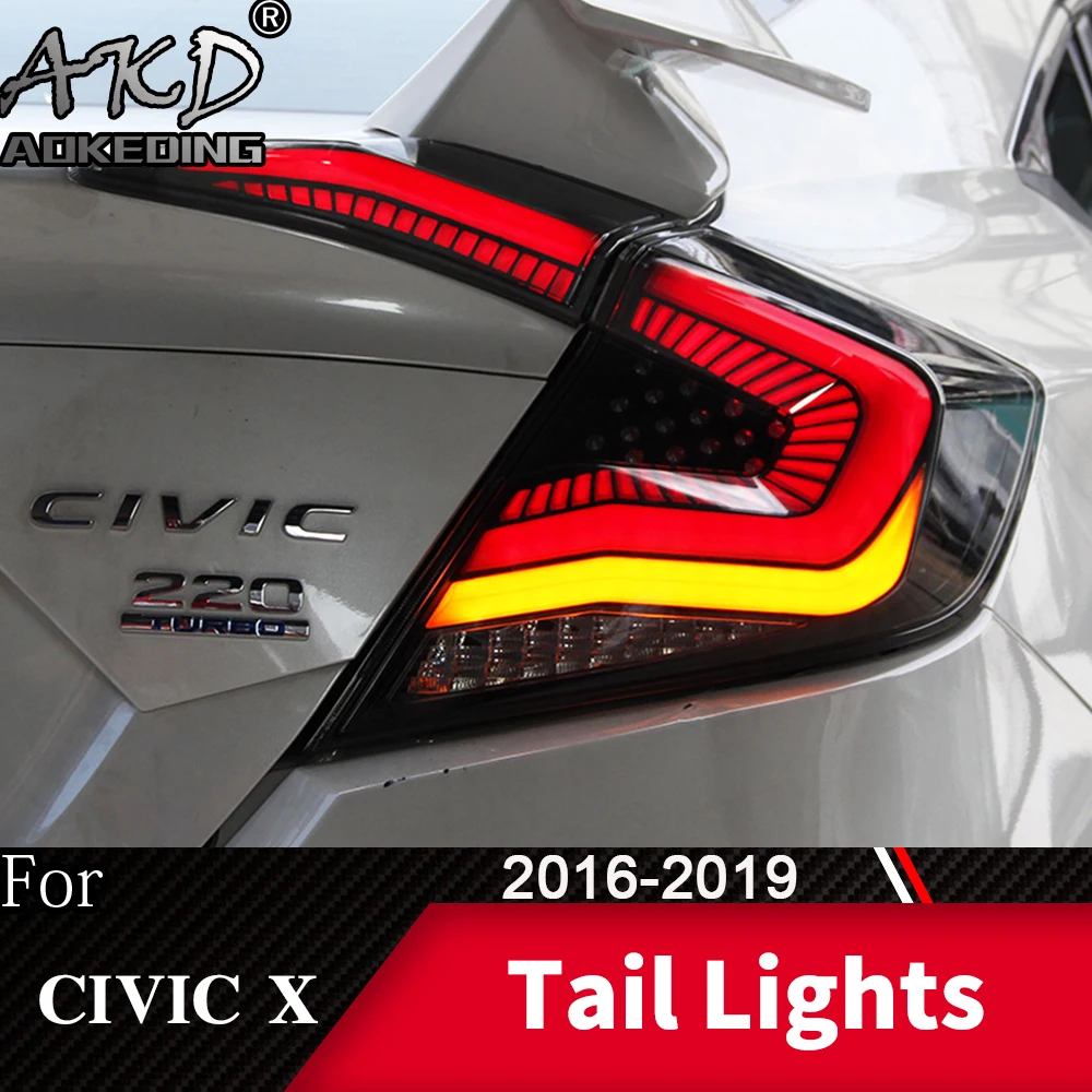 Задняя фара для автомобиля Honda Civic G10 X 2016 2019 светодиодные задние фары