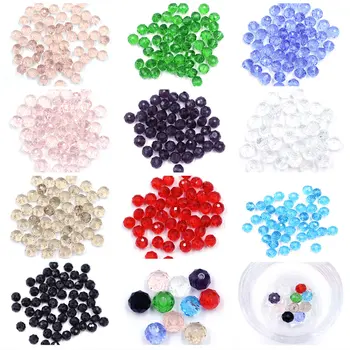 

70Pcs Czech Loose Rondelle Crystal Beads For Jewelry Making Diy Needlework Spacer Faceted Glass Beads Wholesale 7x6mm