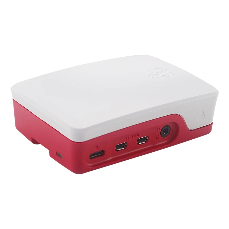 Официальный Raspberry Pi 4 чехол пластиковый белый красный корпус Корпуса для Raspberry Pi 4 Модель B