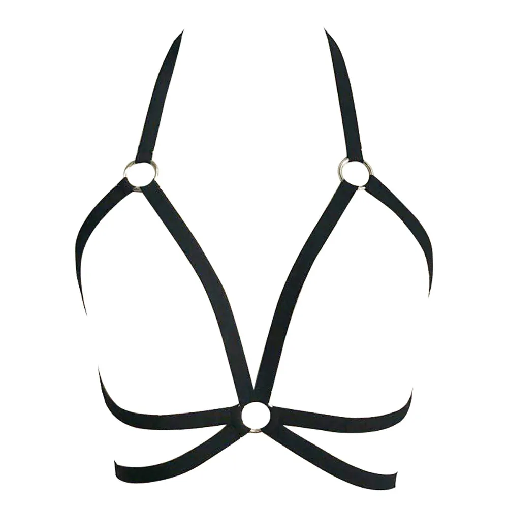 Sexy Halter Lingerie Alluring Bustier Bandage cage bra cupless lingerie Bandage Body belt Crop Tops Cupless 2021 Exotic bras