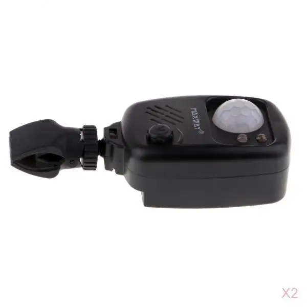 MagiDeal 2pcs Security Infrared Motion Sensor PIR Alarm for Fishing Camping