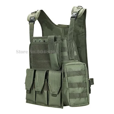 Охотничий камуфляжный рюкзак Молл жилет Wargame тело Броня охотничий жилет CS наружное оборудование для джунглей - Цвет: Green