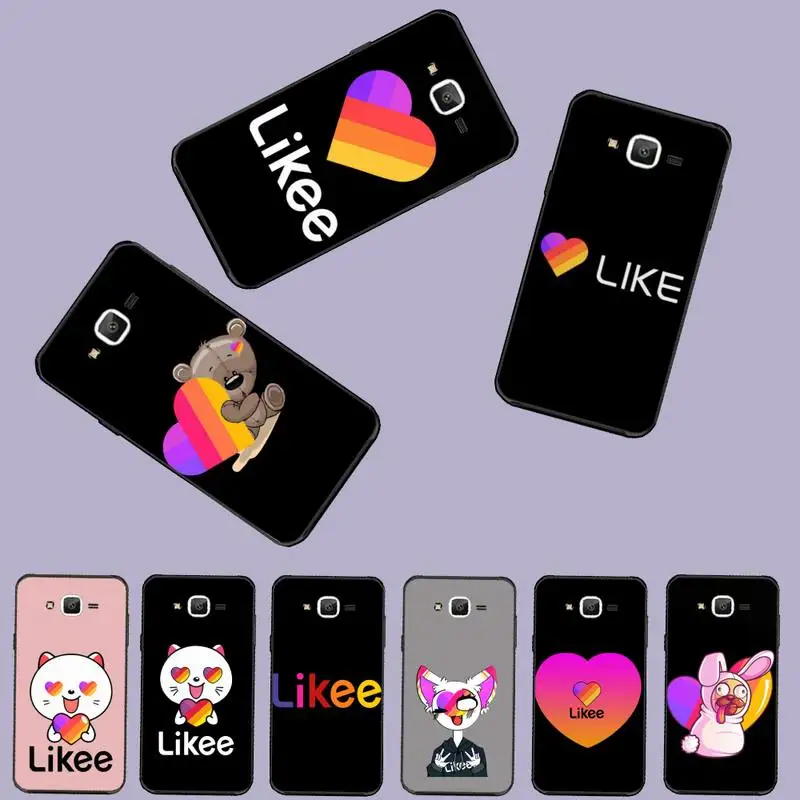 Симпатичный чехол Likee для телефона с изображением кота медведя сердца блестящего