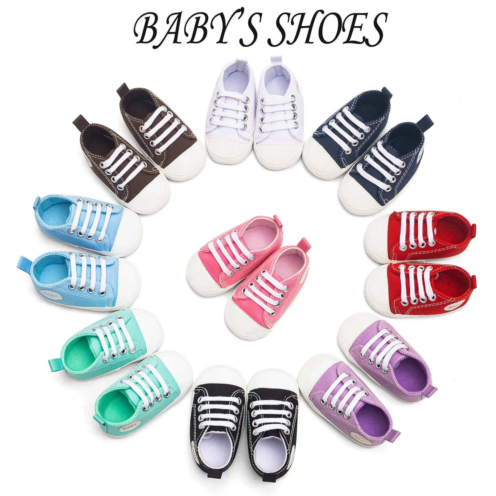 Mejor precio Zapatos de suela suave para bebé, zapatillas de Color sólido para recién nacido, primeros pasos, zapatos de lona para bebé 6n95BQammrx