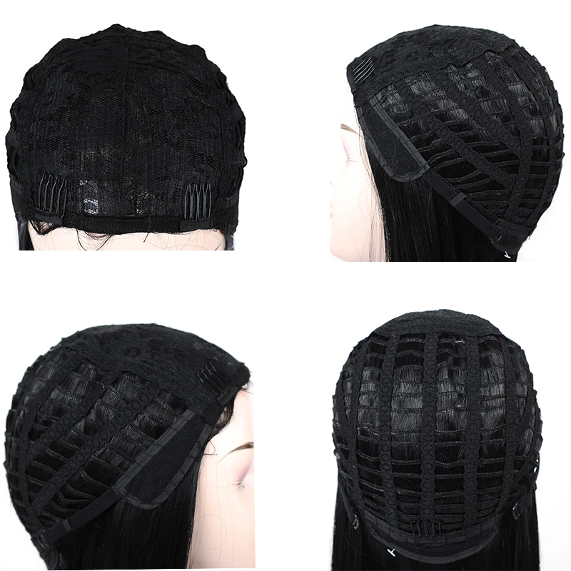 Short Bob Cut Wig Natural Hairline Synthetic Short Pixie Cut Wig For Black Women Heat Resistant Short Cosplay Wig Black Msglamor