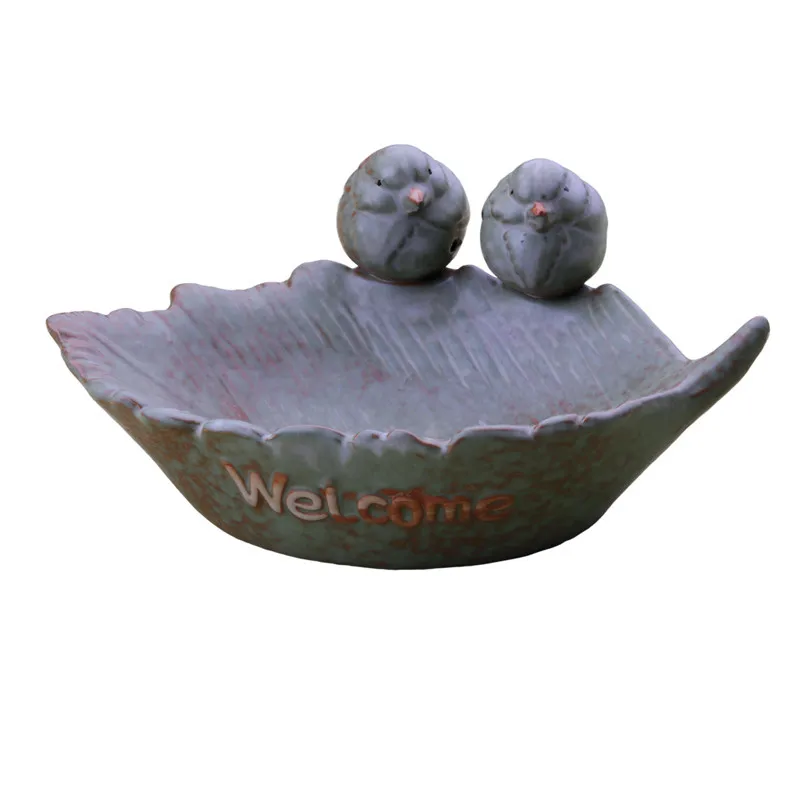 Bird Feeder Ceramic Bath Bowls Birdfeeder Garden Decoration | Дом и сад