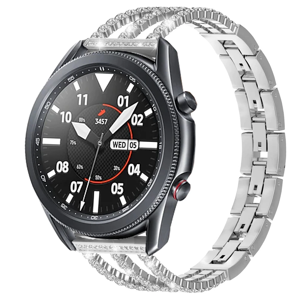Блестящие полосы для samsung galaxy watch 3 45 мм 41 active 2 huawei gt 2e gt2 46 42 ремешок amazfit bip correa 20 22 |