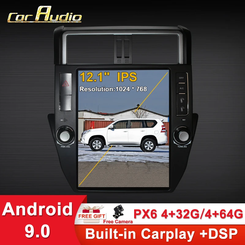 Автомобильный мультимедийный плеер стерео для Toyota Land Cruiser Prado 150 2010 -2013 радио аудио
