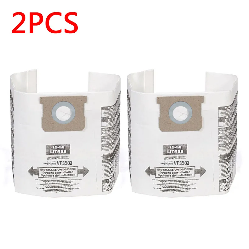 

2*Dust Bags Fit For Ridgid/Workshop Wet/Dry Vacuum VF3503 Vacuum Cleaner 5 Gal To 8 Gal Fit For Wet/Dry Vacuum VF3503