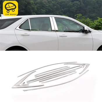 

CAR MANGO Car Styling Gate Door Window Cover Frame Trim Sticker Exterior Accessories for Chevrolet Equinox 2017