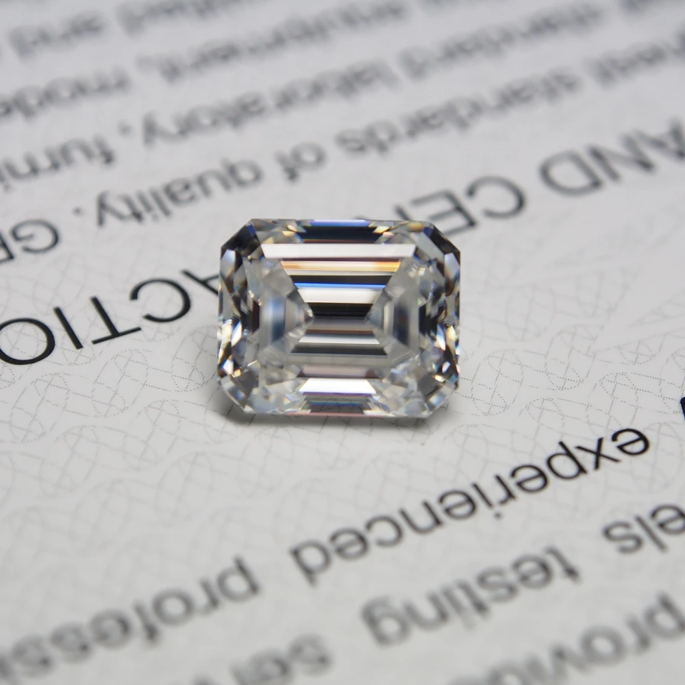 10*12 мм изумруд 6 04 карат VVS Moissanite супер белый свободный алмаз для свадьбы