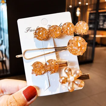 

Elegant Crystal Barrettes Hairpins Hair Clips Hairgrips for Women Headdress Hair Bangs Hair Pins Girls Headwear Hair Accessories