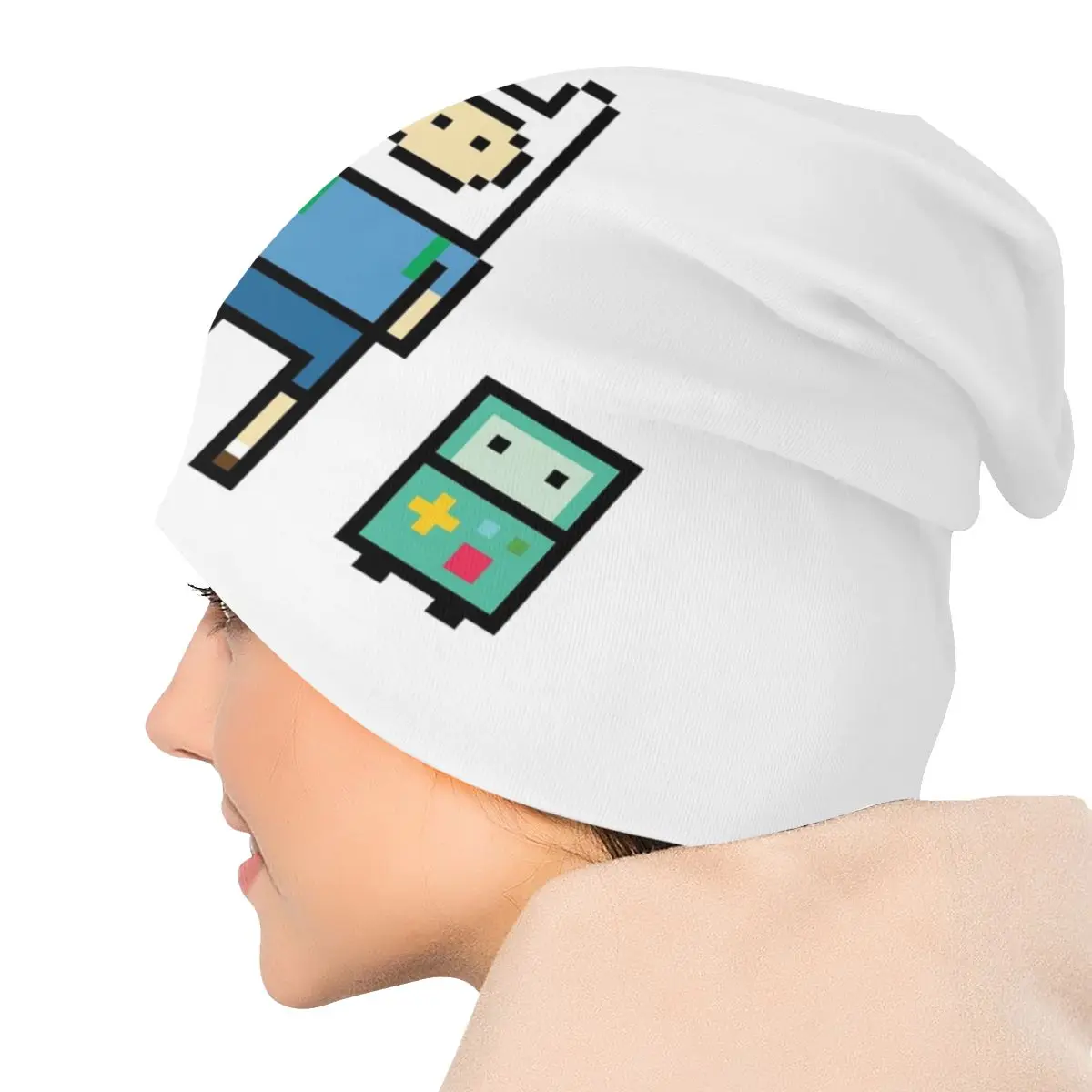 Pixels BMO Bonnet Hats Knitted Hat 