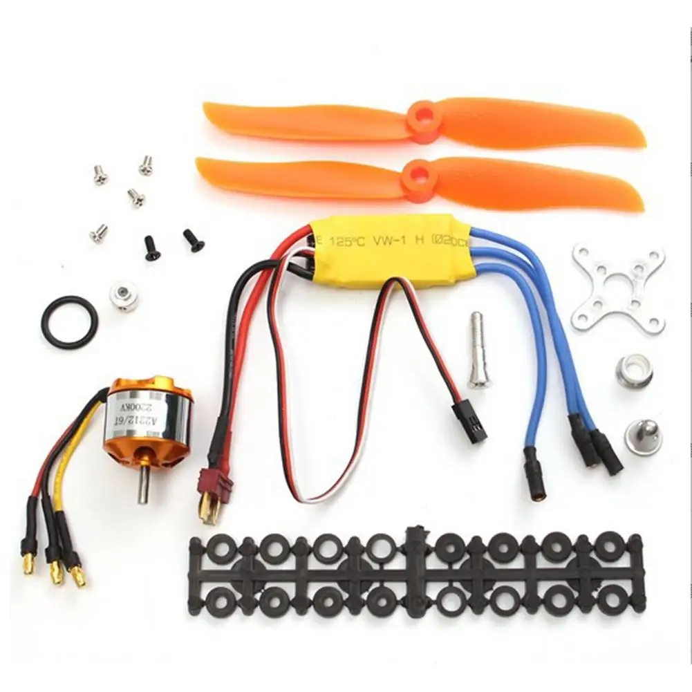 Kuulee D2212/2200KV Brushless Motor with Mount for Aircraft Airplane 30A ESC HW30A Electric Adjustment Plus | Игрушки и хобби