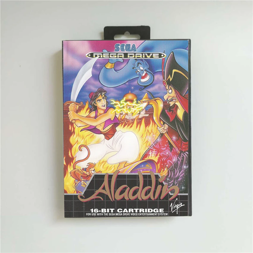 Чехол Aladdin - EUR с розничной коробкой 16-битная игровая карта MD для игровой консоли