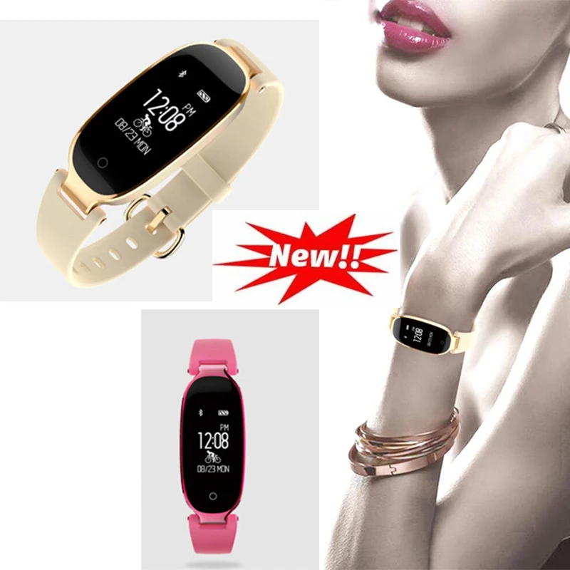 

2020 Fashion Smart Band Girl Heart Rate Monitor Fitness Tracker Wristband Lady Sport Waterproof Bluetooth Smart Bracelet Women