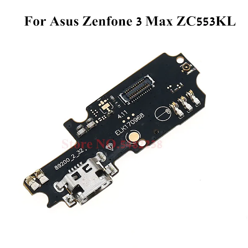 

10Pcs/Lot Original USB Charging Dock Port Flex cable For ASUS Zenfone 3 Max ZC553KL charger plug board with Microphone parts