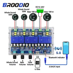 Bluetooth 5,0 TDA3116D2 цифровой усилитель доска четырехканальный двойной бас двойной стерео 2*50 Вт + 2*100 Вт аудио усилители с настройкой