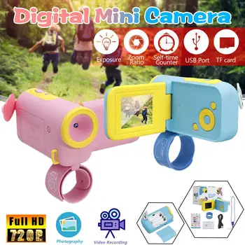 

1.8 inch Kids 720P Digital Mini Camera DV Photo Video Record Battery Pink Blue 100x62mm Multifunctional ABS Children Gifts