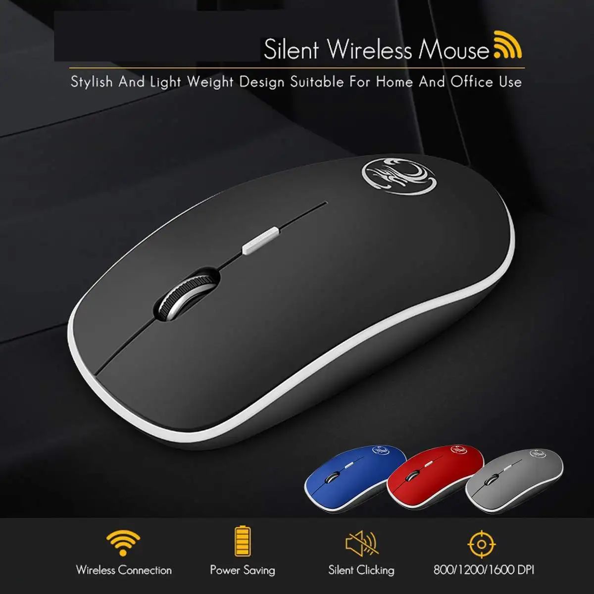 1600 dpi USB оптическая беспроводная компьютерная мышь 2,4G приемник супер тонкая мышь USB приемник эргономичная USB мышь для ПК ноутбука