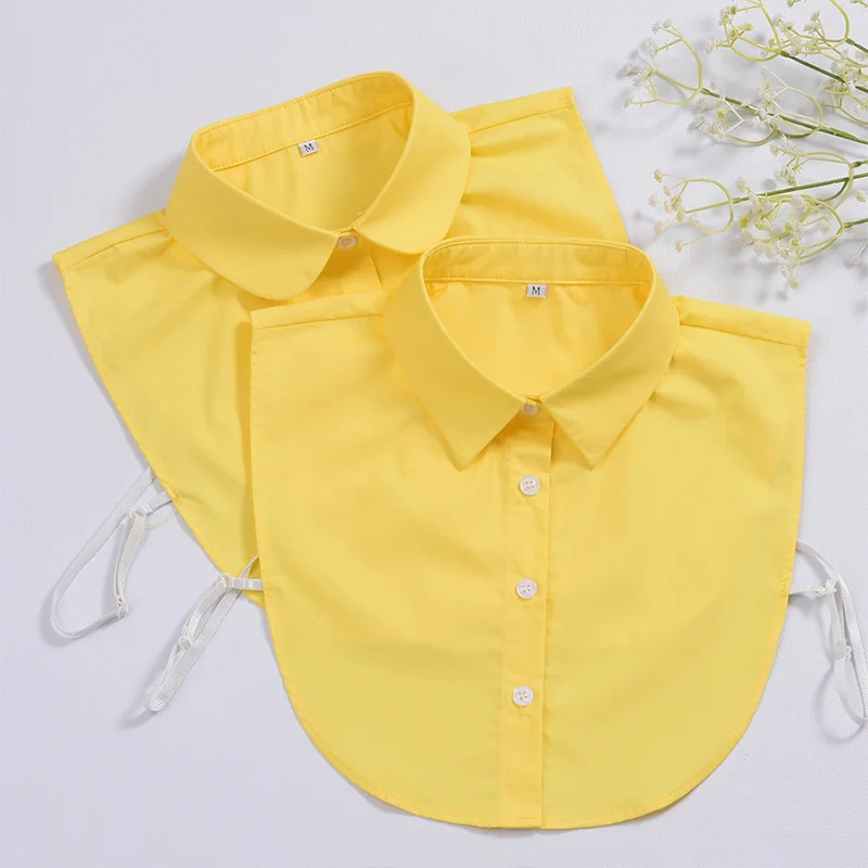 Detachable Collars Yellow | Yellow Fake Shirt Collar | Fake Collar Women  Yellow - New - Aliexpress