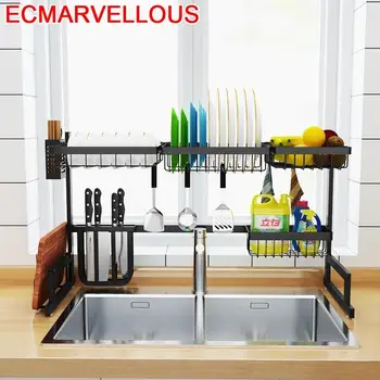 

Dish Organizer Kuchnia Accessories Egouttoir Vaisselle Stainless Steel Cuisine Mutfak Cozinha Cocina Organizador Kitchen Rack