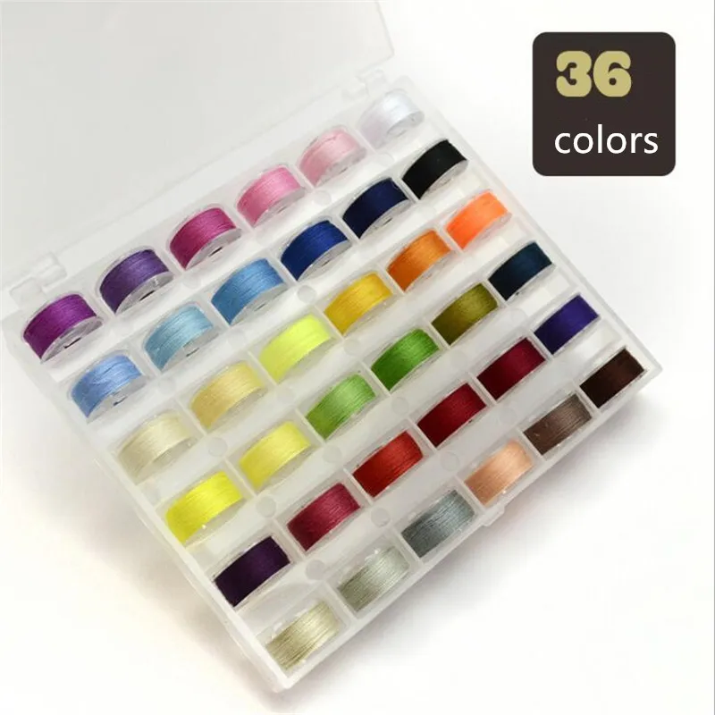 

25/36/50/72Color Sewing Thread Thread Bobbin Sewing Spools Pre-wound Bobbins for Household Sewing Machine Colorful Sewing Thread