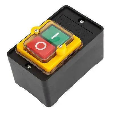 

Green Red On/Off Start Stop Water Resistant Pushbutton Switch 10A 380V AC