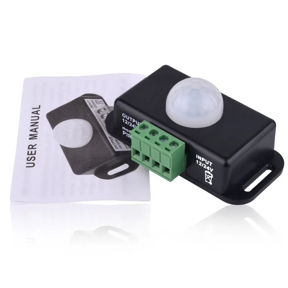 

Body Infrared PIR Motion Sensor Switch DC 12V/24V For LED Light Strip Automatic