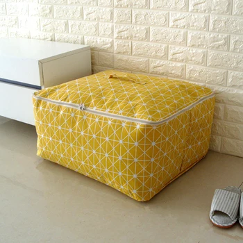 

2019 new Non-woven Portable Blanket Quilt Closet Sweater Storage Bag Organizer Foldable For Pillow Blanket Bedding