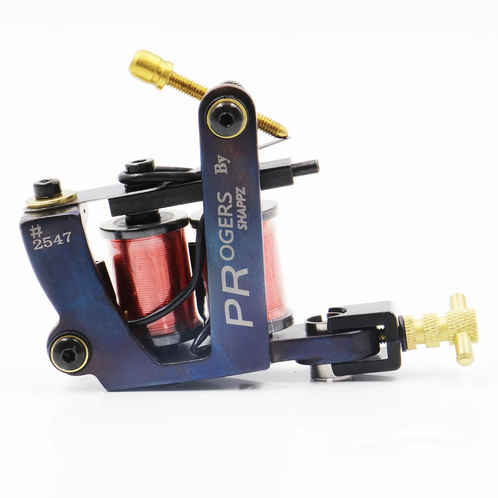 NewCoilTattooMachineForLinerShader10WrapsCoilsTattooGunFor