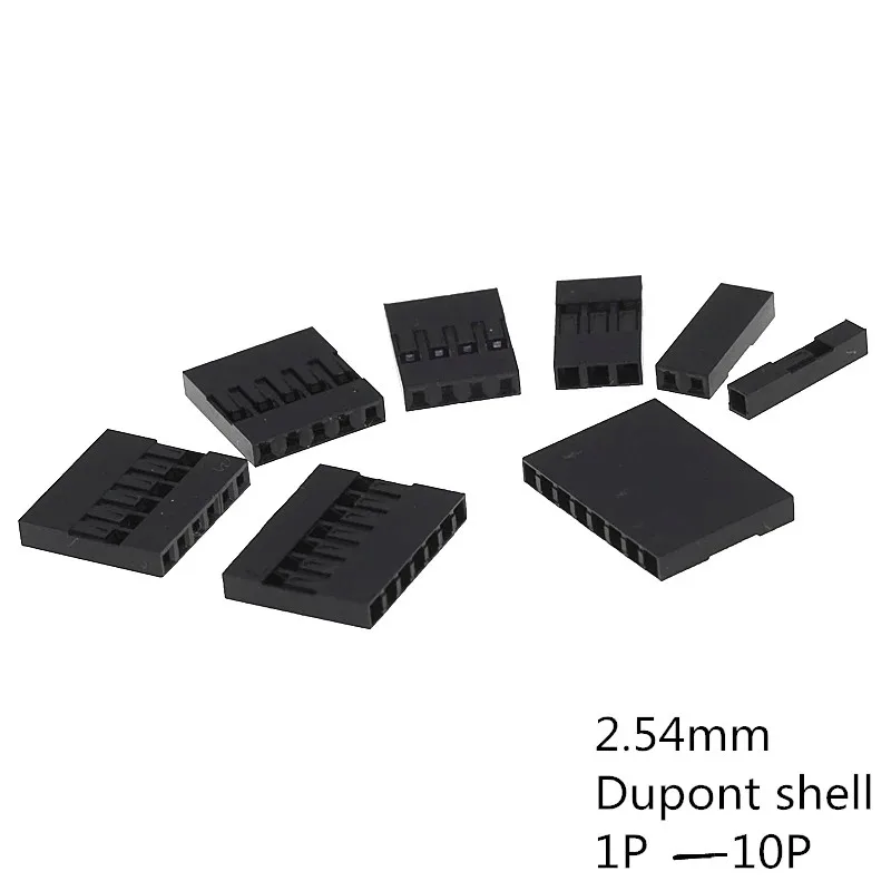 Conector Dupont 2.54 mm connector shell housing 1p 2p 3p 4p 