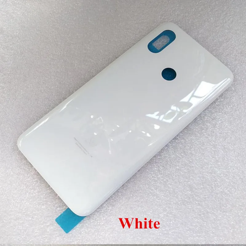 Оригинальная задняя крышка батарейного отсека для Xiao mi 8 mi 8 mi 8 - Цвет: White
