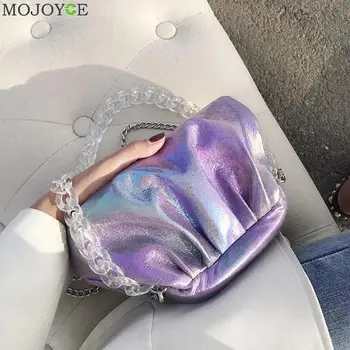 

Ladies Chain Candy Color Wristlet Handbags Women Leather Shoulder Messenger Bags Popular Simple Female Daily Bag