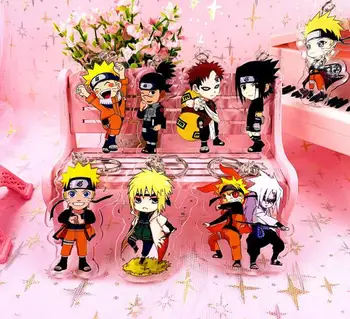 

New 10Pcs Cute Cartoon anime Keychain Keyring Toy Figures For Kids Gift ER-18