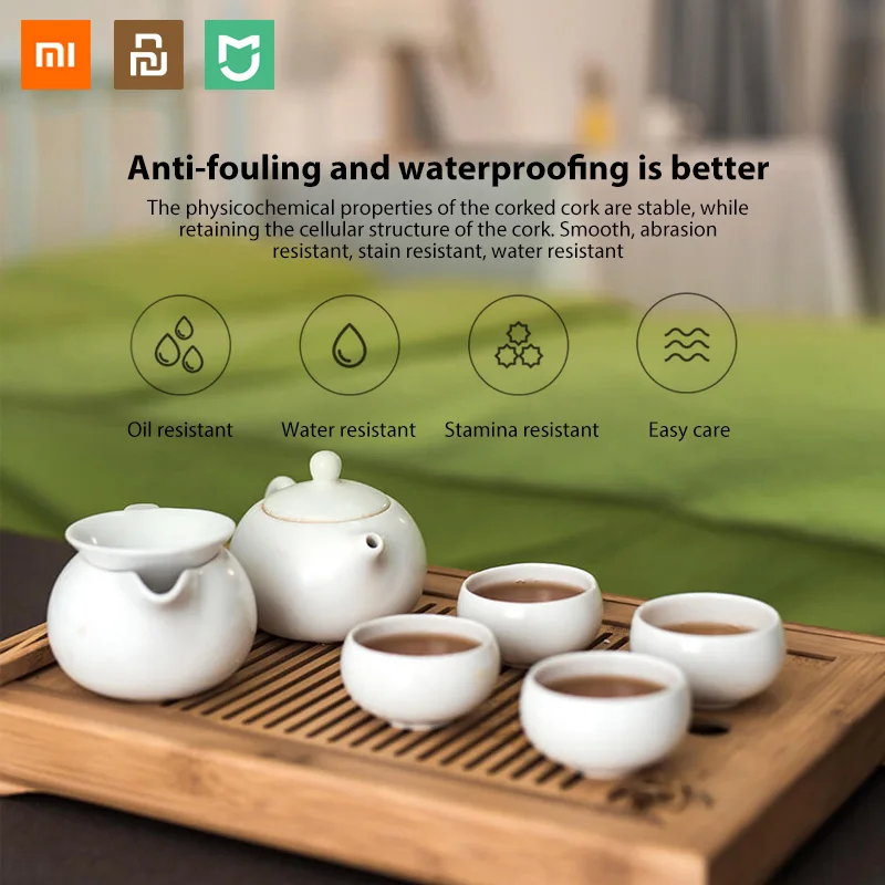 Большой коврик для мыши Xiaomi mi youpin водостойкий материал под дерево дуба офисных