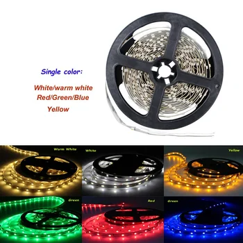 

Led Strip Light 3528 5M/roll 60led/M Led Strips SMD 3528 DC12V Safe Led Bar Light RGB/white/warm white RoHS CE