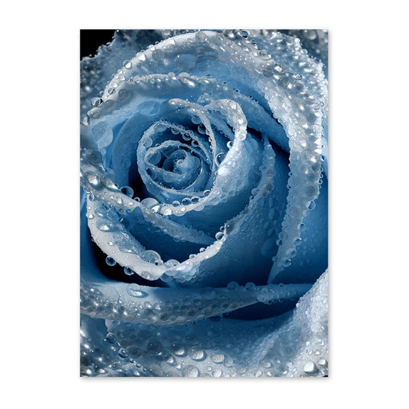 Printing-Canvas-Painting-Nordic-Style-Poster-Blue-Dandelion-Rose-Leaf-Sea-Quote-Modular-Pictures-Wall-Art (4)