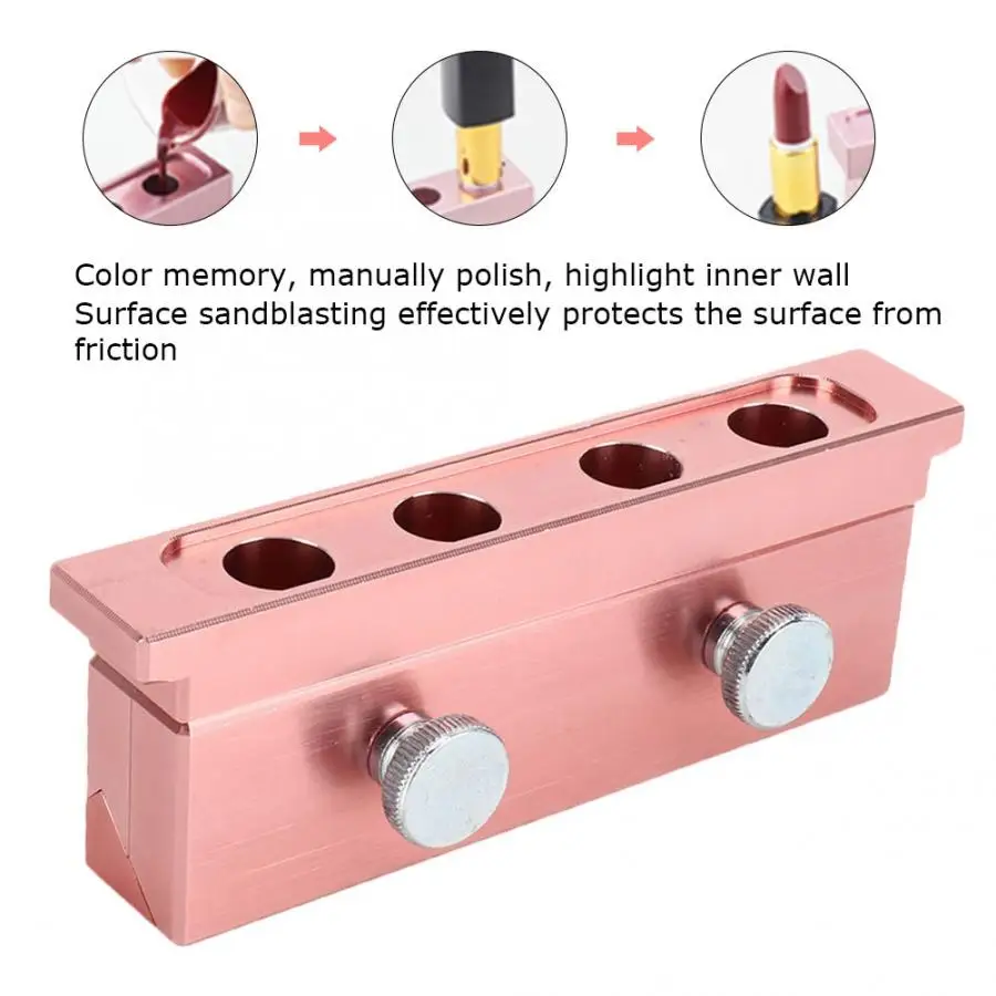 

12.1mm 4 Holes Lip Balm Mold Triple Use DIY Lipstick Mold Cosmetic Lip Balm Maker Beak Type Beauty Cosmetic Lipstick Making Tool