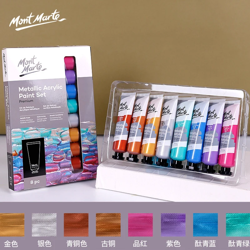 Mont Marte 48 Colors Professional Acrylic Paints 36ml Tubes Drawing  Painting Pigment Hand-painted Wall Paint For Artist Diy - Acrylic Paints -  AliExpress