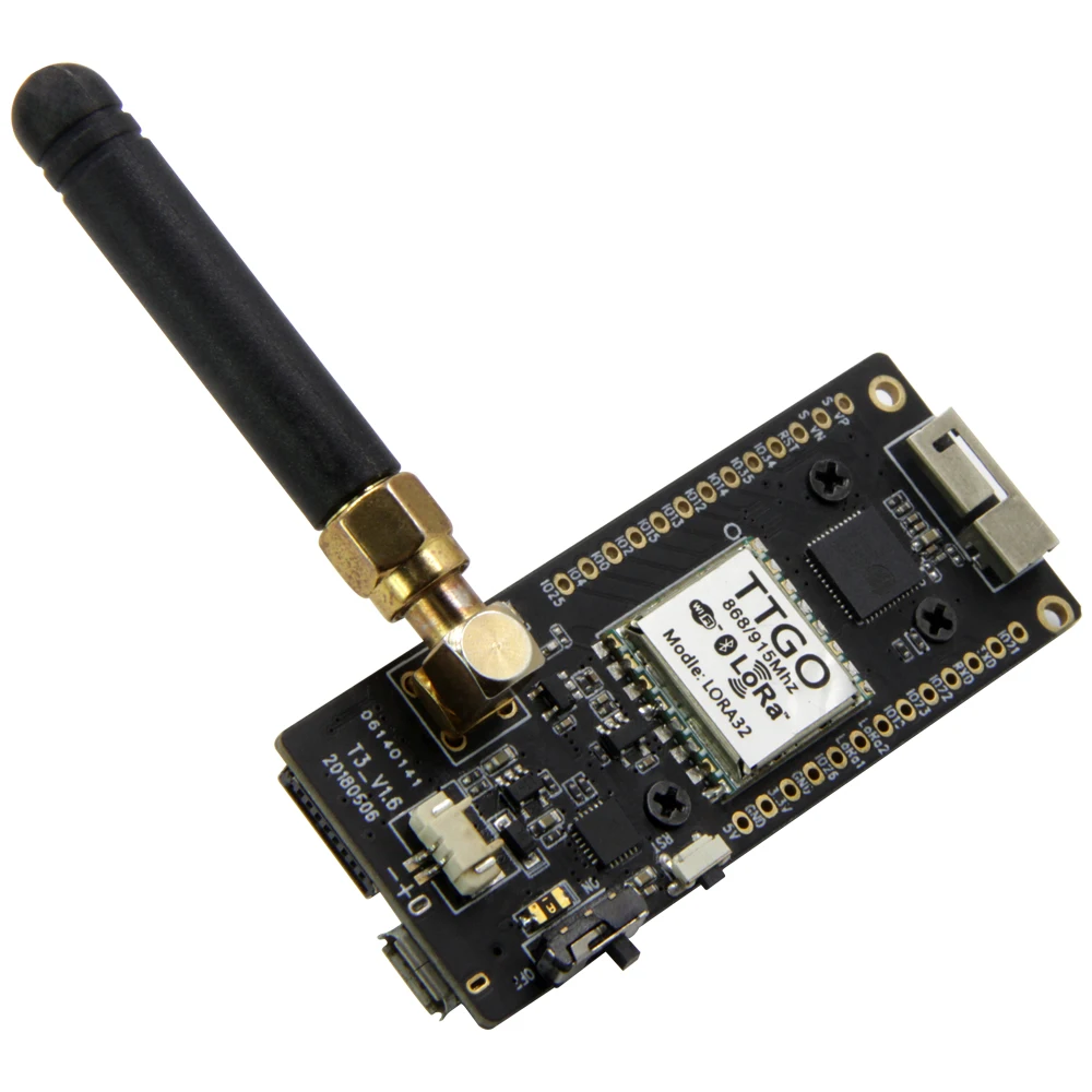 LILYGO®TTGO LoRa32 V2.1_ 1,6 версия 433/868/915 МГц ESP32 LoRa OLED 0,96 дюймовая SD карта Bluetooth WI-FI Беспроводной модуль ESP-32 SMA