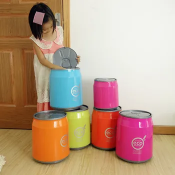 

Press type Coke canThe trash Paper basket The sitting room is the kitchen The trash Creative plastic round tin containers