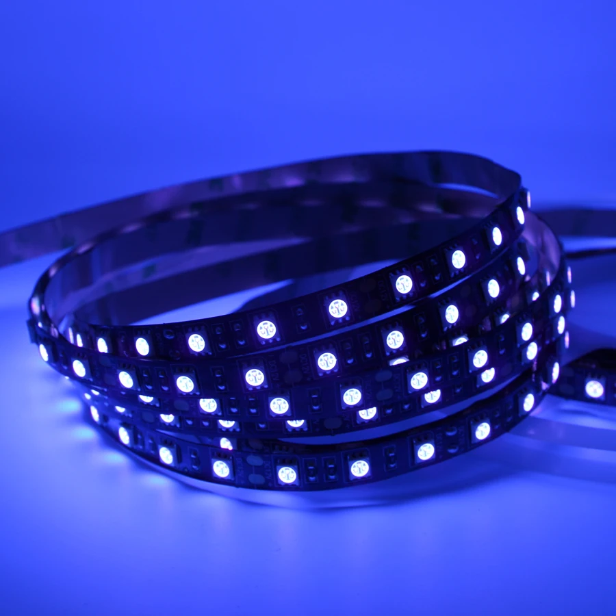 1 м 5 УФ светодиодная лента светильник 5050 SMD 60 светодиодов/м 395 405nm