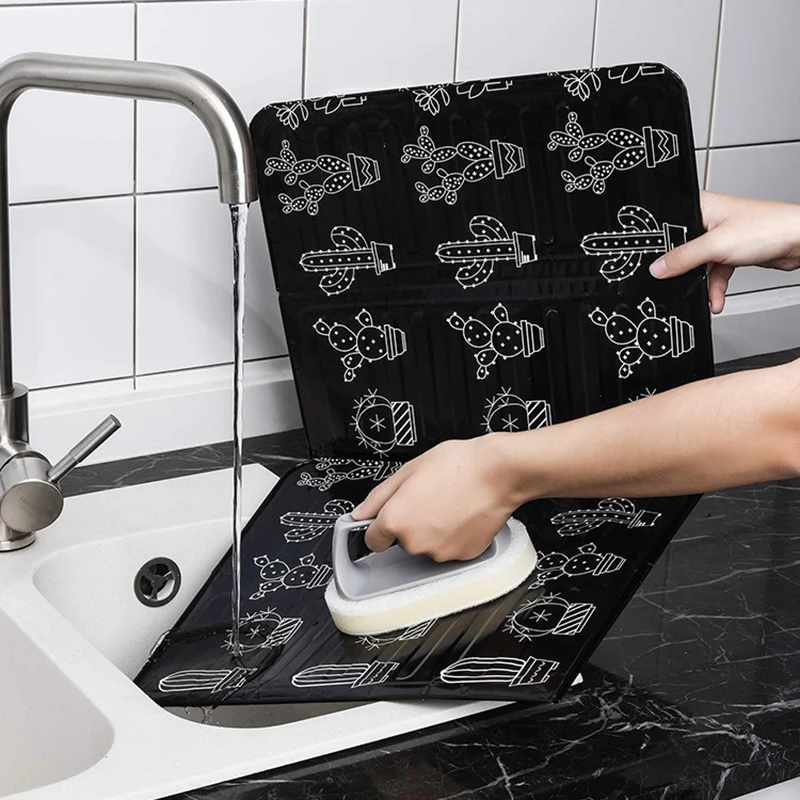 Aluminum Foldable Kitchen Gas Stove Baffle Plate Splash Guard