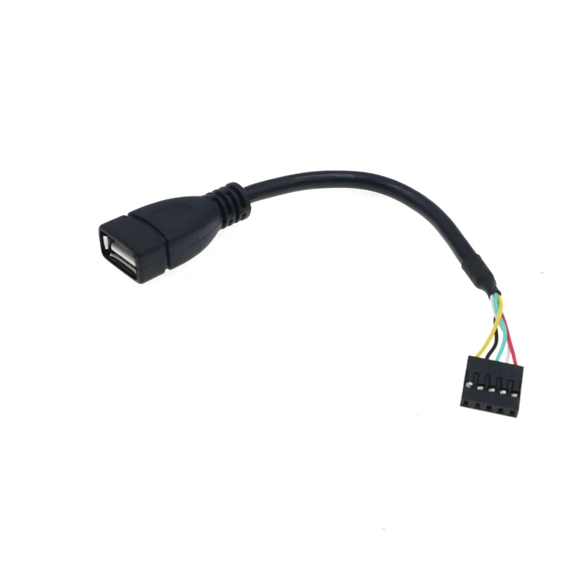 USB 2.0 to DuPont 5-pin Female Motherboard Cable - 10cm Length, 2.54 Pitch - PC Case & Motherboard Extension Adapter Description Image.This Product Can Be Found With The Tag Names Computer Cables Connecting, Computer Peripherals, PC Hardware Cables Adapters, Usb