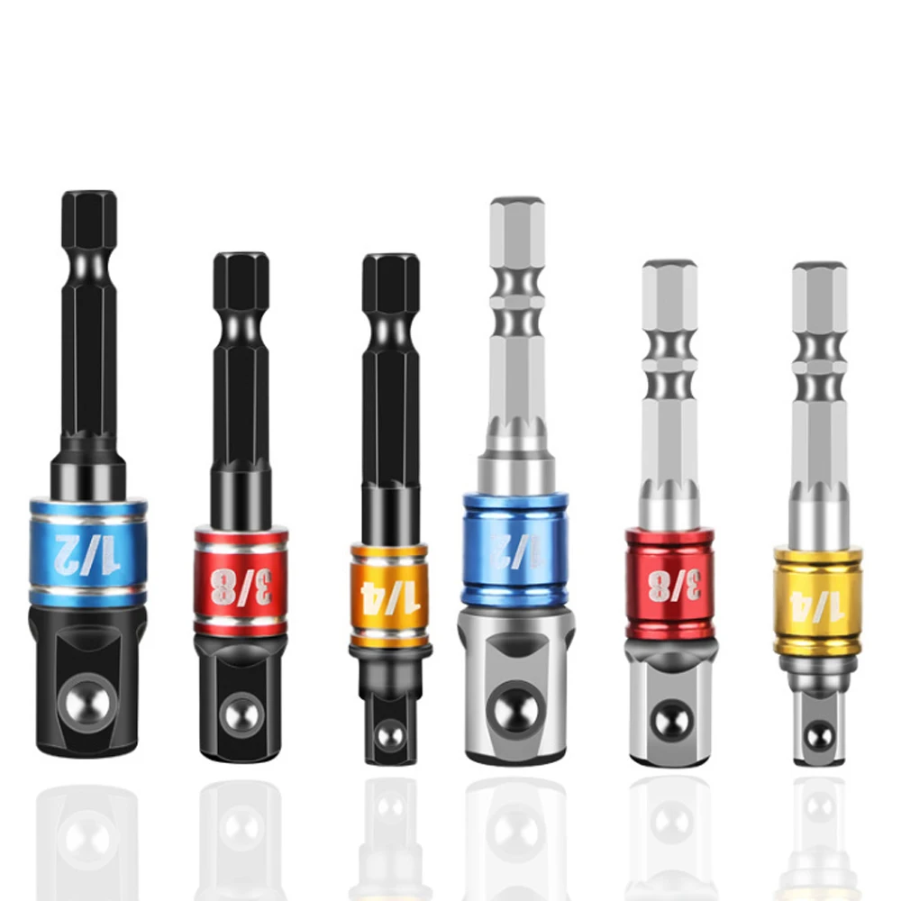 3 шт. высокое качество хром-ванадиевая стальная розетка адаптер шестигранный