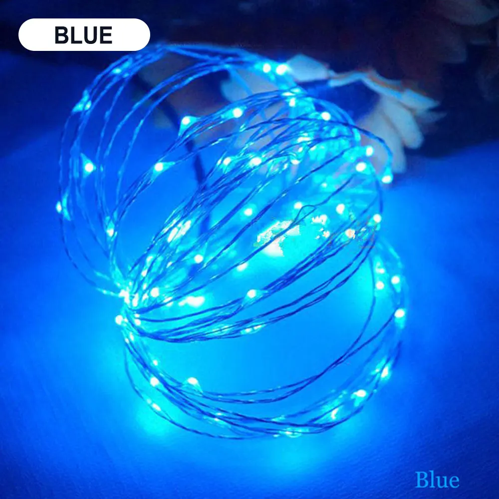 Blue Ландшафтный светильник для сада Сказочный светильник светодиодный Сказочный светильник s прочный Романтический фестиваль Рождественский Декор открытый Сказочный светильник 30 светодиодный - Испускаемый цвет: Blue